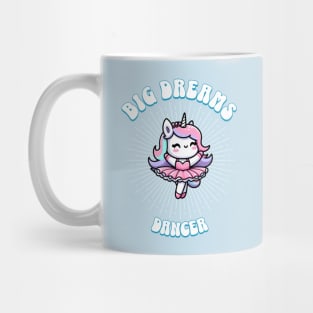 Big Dreams Ballet Dancer Unicorn Ocean Edition Mug